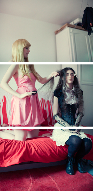 Tom Spianti - Lizzie & Luh - Dolls hair stuff triptych