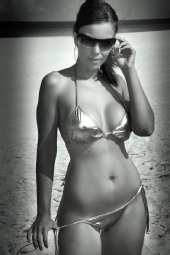 Aleena Lynn - B&W Swimsuit