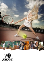 Eva - Tennis ad for tennis competition in Praha, CZ