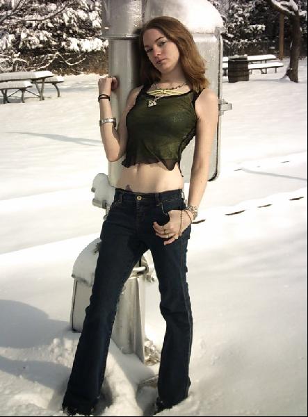 Chick - me in the snow 