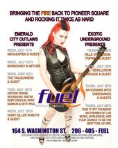 go-go Amy - Fuel night club ad