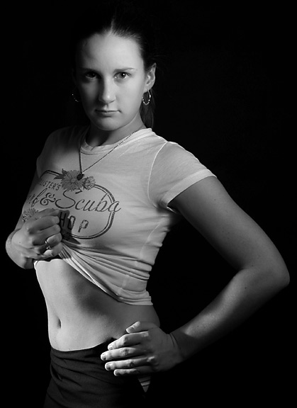 Heather Gorman - B&W 3/4 Body Image