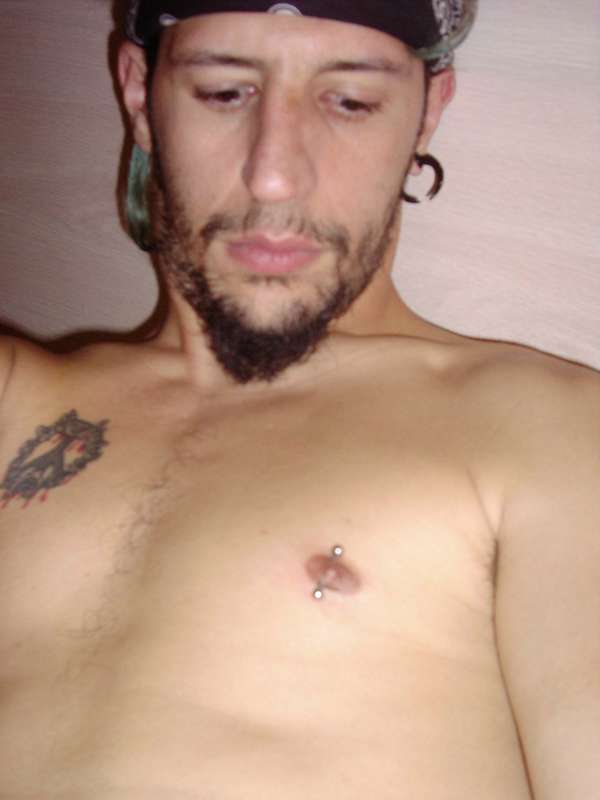 Chris Mavrick - Fresh Nipple Piercing