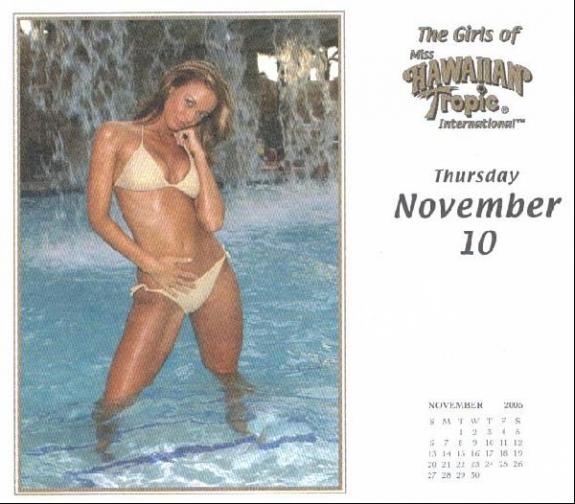 Lesley Reneau - lesley reneau in hawaii-hawaiin tropic calendar