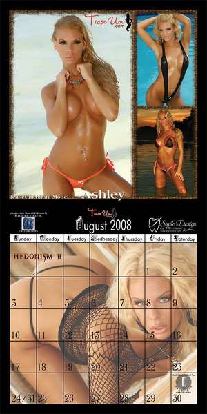 Ashley Alexa - TeaseUm 2008 Calendar-Miss August