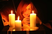 Stacie Snow - candle lighting