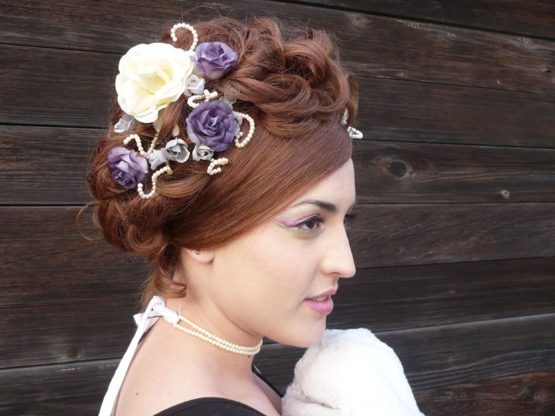 Lisa-Marie - with flowers in her hair...