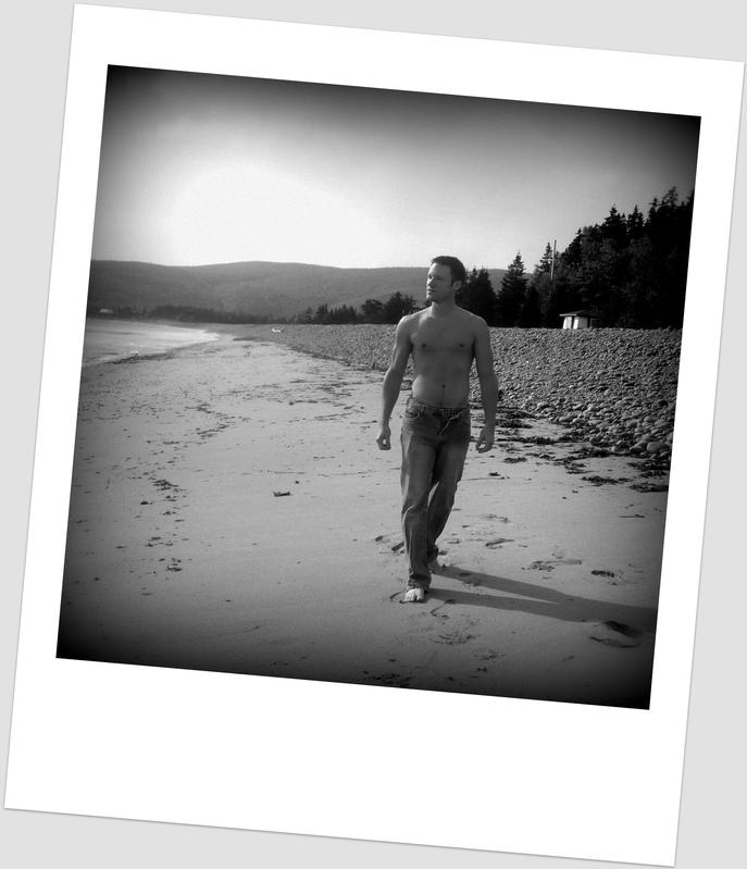 Philip James - Walking along the beach
