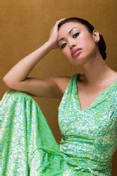 Theia M - green dress