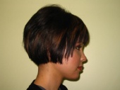 B - Aveda Institute Full Potential Competition; hairstylist: Allyson Bryce (winner of contest)