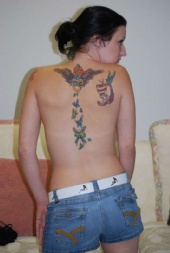 Kathryn - back tattoos