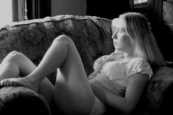 Angel - BW in a chair 2007