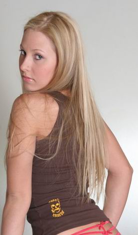 Little Rachel - Red G-String Peek