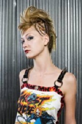 Emily Warren - Hair salon photoshoot