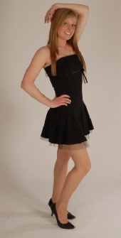 Stacey - Stacey in black dress