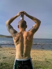 Luke Thorbjornsen - me at the beach