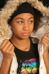 chantelle - Chantelle with jacket and hood up