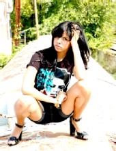 Sasha - on top of the train