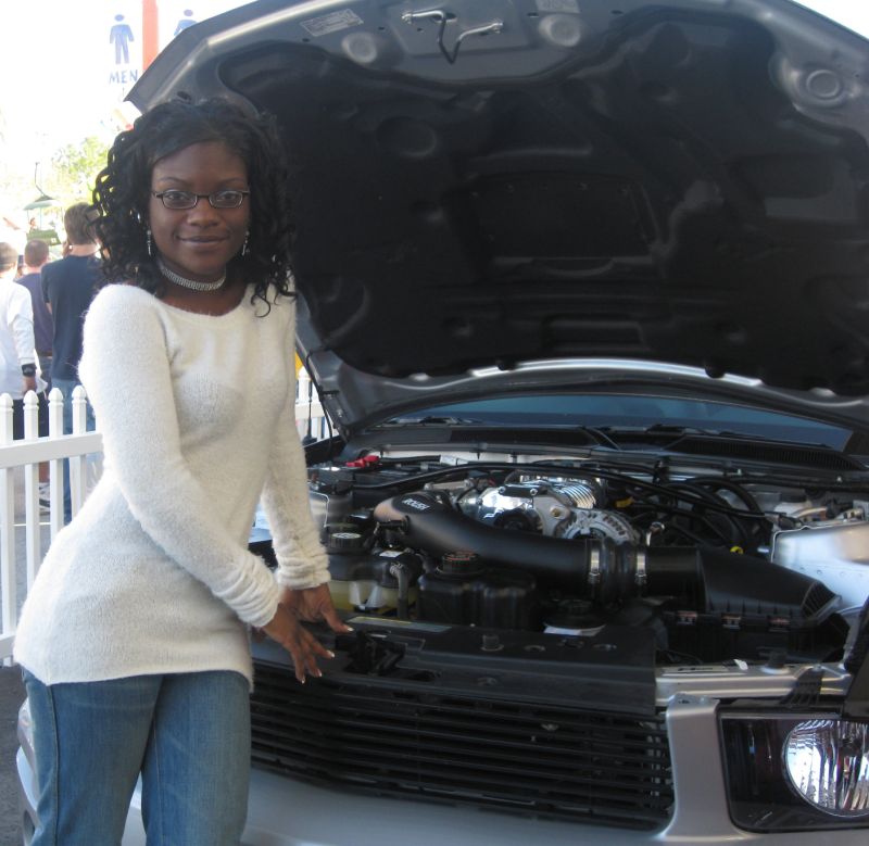 Ladie Isis - New car show case