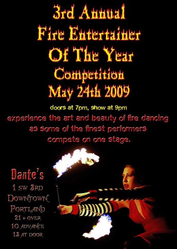 Jaine Powers - Fire Entertainer of the Year (flier)