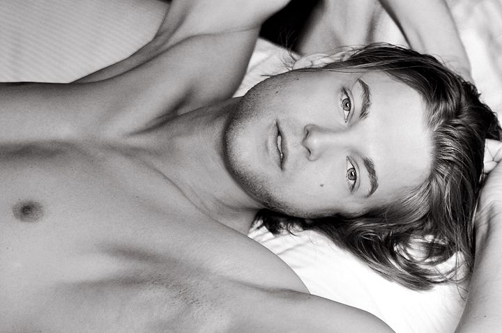 Craig Cody - B&W shirtless