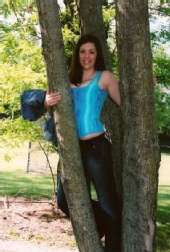 Kristyn Davis - Blue Corset 1