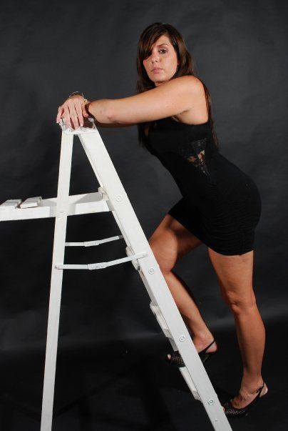 Kris - Black Dress, White Ladder