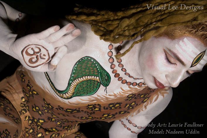 nads_uddin - body painting- Lord shiva