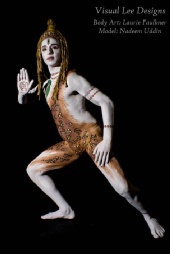 nads_uddin - body painting- Lord shiva