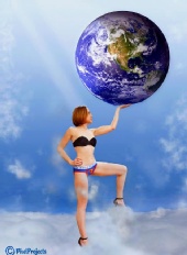 MELANIE JOYE - Woman with the world in her hands