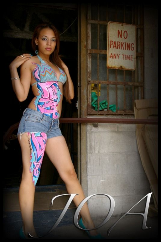 Mizz Joa - Graffiti Body Paint