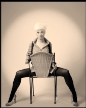 Bambiie - Striking chair pose.