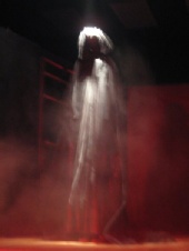 Nicole - Nicole playing the Ghost of Christmas Yet To Come