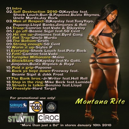 MontanaRite - Inside Cover Of DJ KaySlay Blockstar Mixtape