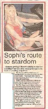 Sophi - Debyshire Times Newspaper