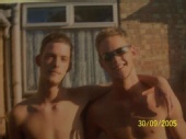 J - Blurry pic of Me and my twin.. a yr old i'm on the left.. 