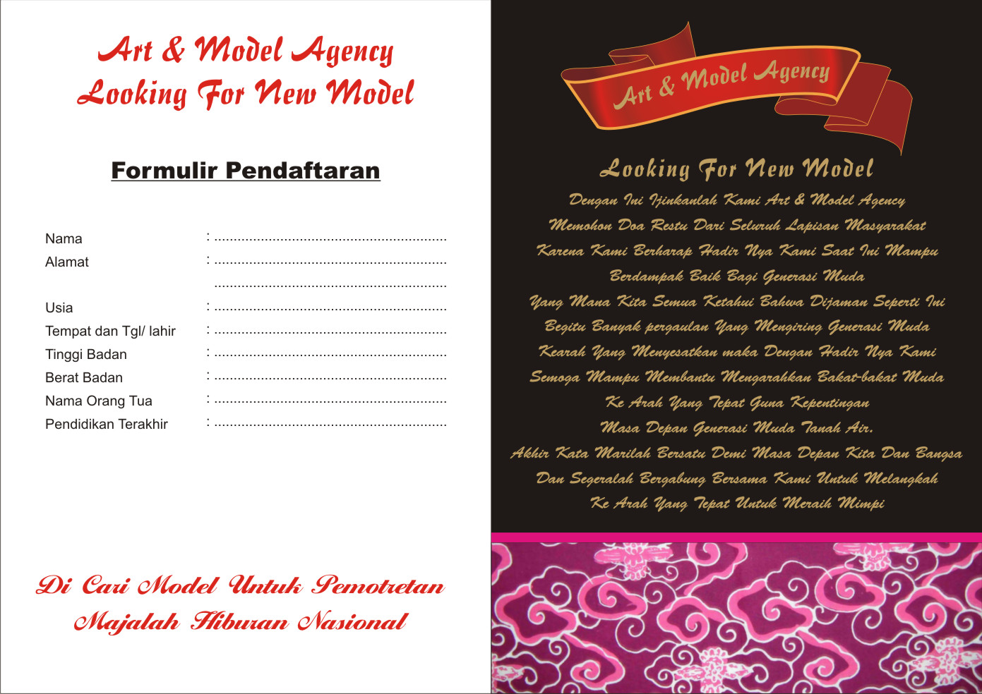 model agency n publisher