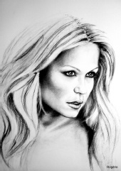 Rogerio Silva - Aurea - retrato a carvao