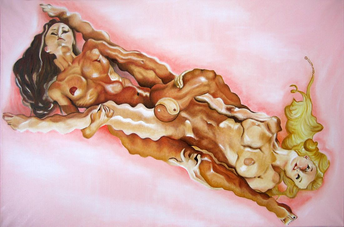 Brazilian Artist - Melting Girls - Oil on canvas - 24 x 36 
