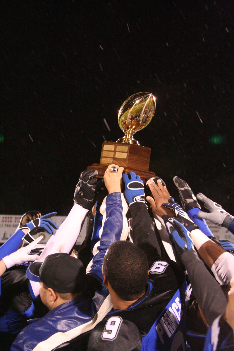 Matt Karweick - Hoisting the Trophy