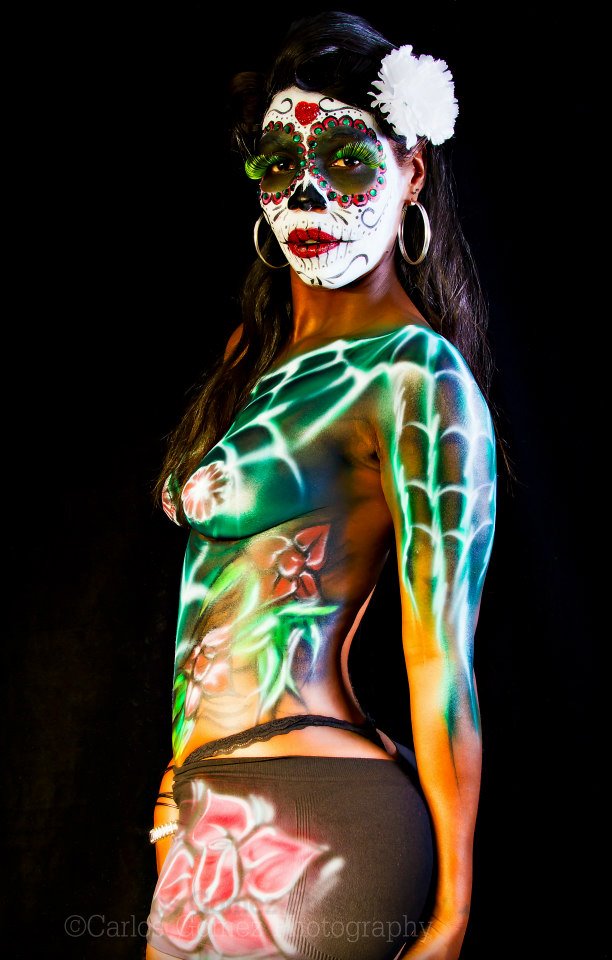 Jacqueline Evette - Day of The Dead photo shoot